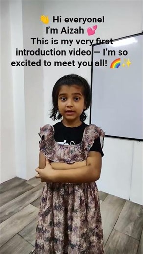 How to Introduce yourself - Self Introduction | 🌟 My First Introduction Video! | Meet Aizah 💕