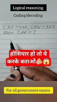 Missing number, coding decoding #reasoningtricks #logic #logicalreasoning #ias #ytshorts #shortsfeed