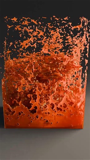 Blender Fluid Simulation || Blender || Blender 3d Simulation || Honey || Sphere #blender #shorts