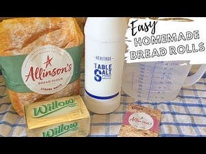 Easy Homemade Bread Rolls Recipe | Only 4 ingredients!