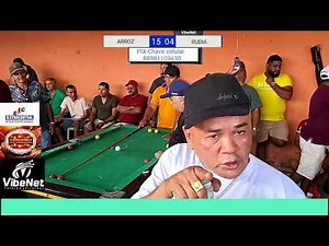 ARROZ VS RUDIA- 10 MIL QUEM FAZ 15 PRIMEIRO, AO VIVO🎱