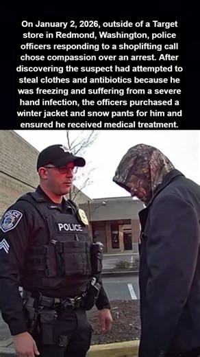 Police Officers Buy Shoplifter Winter Clothes Instead Of Arresting Him #shorts