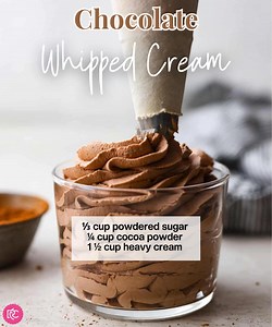 This Chocolate Whipped Cream takes everything to the next level! 🍫✨ Whether you're topping cakes, hot cocoa, or just eating it with a spoon (no judgement 😉) it's ready in 6 minutes! Grab the recipe 👉 https://therecipecritic.com/chocolate-whipped-cream/ | The Recipe Critic