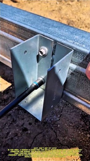 Smart Metal Frame Connection Using Bracket | Fast Construction Technique.