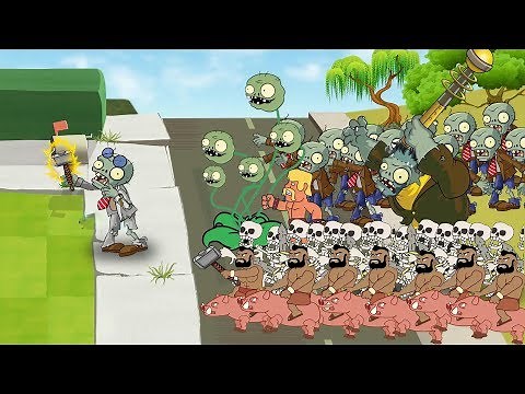 Plants Vs Zombies GW Animation - Episode 19 - ThreeCactus vs Hog Rider (Clash Of Clans)