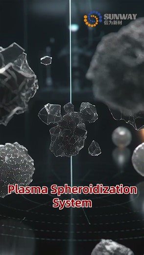 Metal powder production process, plasma spheroidization equipment. #3d #powder #science
