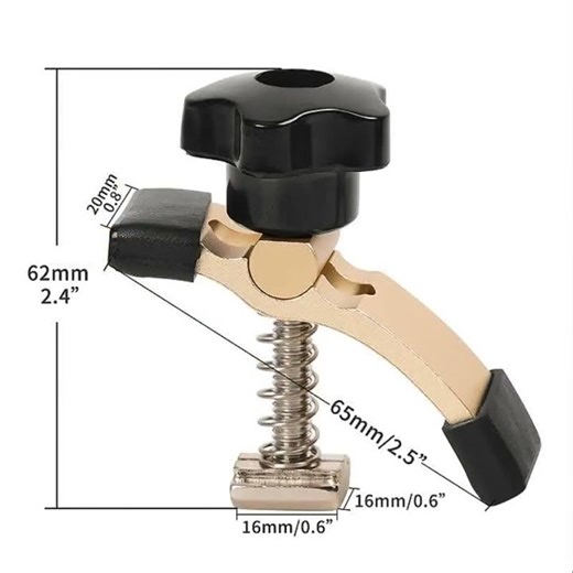 Mini Hold Down Clamp Kit for Woodworking and Metalworking 3018 CNC Router Machine 3018 #natural