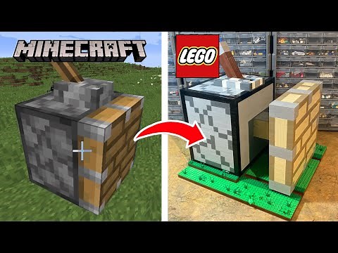 I Built a Working LEGO Minecraft Piston...
