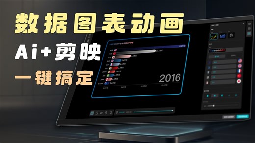 一键制作「小Lin说」那样的数据图表动画，Ai整理数据 剪映制作数据图表，全流程教程！
