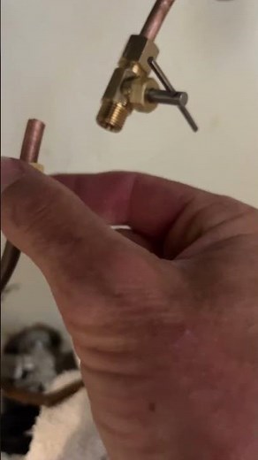 Ice maker water valve installation #shorts