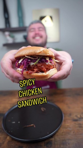 Spicy Shiken Sandwich #Moshquito #sp #spicy #chicken