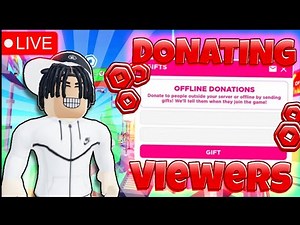 Live: Robux GIVEAWAY In Pls Donate Join Now