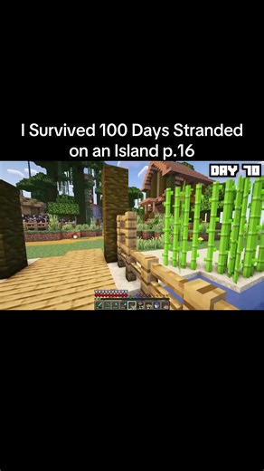I Survived 100 Days Stranded on an Island p.16 #minecraft #hardcore #fyp