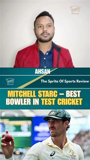 MITCHELL STARC – BEST BOWLER IN TEST CRICKET #ausvseng #mitchellstarc #ashes #sportsreview