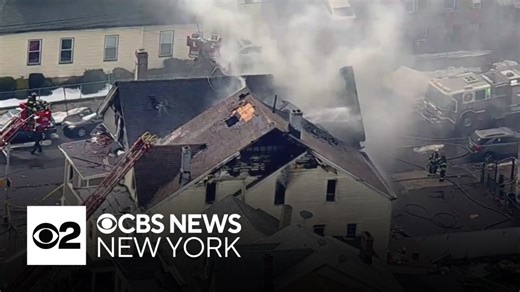 Fire burns through house in New Jersey town