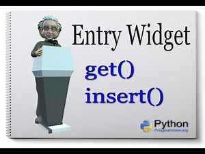 Python Tkinter Entry Widget [method get() and insert] english #2