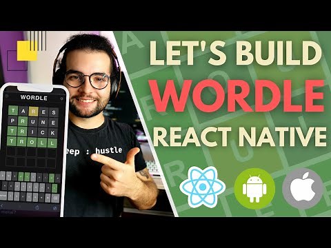 Let's build WORDLE with React Native (tutorial for beginners) 🔴