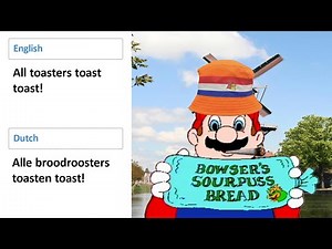 (Mario) ALL TOASTERS TOAST TOAST in different languages meme