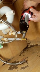 Repairing a pipe leak under a bathroom lavatory 💦 I found a small drip from a CPVC pipe glue joint was the cause of the water damage under a customer’s vanity. Replacing what CPVC I can with PEX pipe #diy #asmr #fyp #reels #homerepair #plumbingrepair #foryou #plomero #handyman | The Plumberlorian