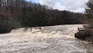 36K views · 515 reactions | 13.36’ on the Ohiopyle gauge. For those of you who prefer cfs, it’s 24,440, or 182,811 gallons per second. That means every 5.47 seconds a million gallons are going over the falls. | Ohiopyle State Park | Facebook