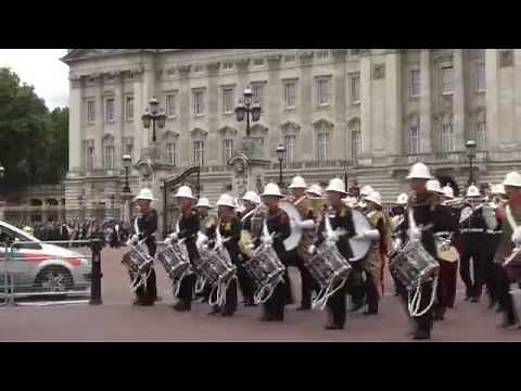 Royal Marines - Changing of the Guard at Buckingham Palace - 5th July 2014