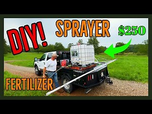 We built a Boom Sprayer for $250 #boomsprayer #diy #sprayer #project #farmlife #homestead ￼