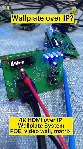 4K HDMI over IP walplate system with POE, video wall, matrix and distribution #Wallplate #POE #avoverip