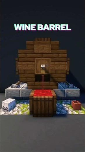 Minecraft: Wine Barrel Tutorial #minecraft #berserpol #minecraftbuilding