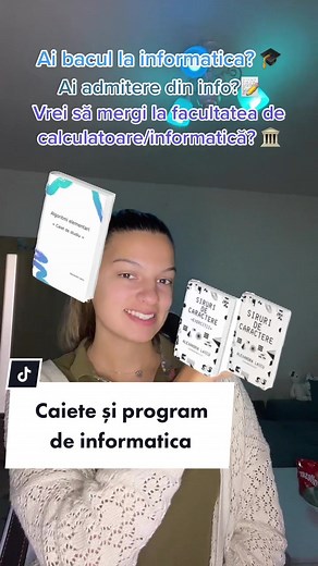 Link pe profil. Acum te poți pregăti relaxat și sa ai și mega rezultate! Am depus mult efort și pasiune in dezvoltarea acestor 2 caiete și a programului de informatica “Tot ce trebuie sa știi pentru 10 la bac la informatica” și le-am îmbunătățit constant in funcție de feedback-ul elevilor cu care am lucrat. Acum sunt perfecte pentru tine și îți garantează reușita! Unde mai pui ca sunt alături de tine, iar dacă ai orice fel de întrebări, sunt la un mail distanță! #infocuale #bac2023 #admitere