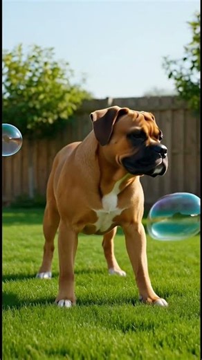 Dog Playing with Bubbles | Cute Animal Shorts