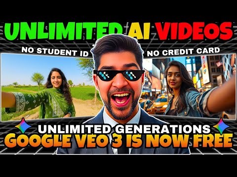 Google veo 3 is now 100% FREE | Free and unlimited AI videos with veo 3 | Text to video generator