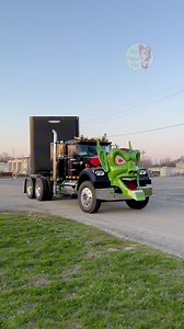 Trent’s Maximum Overdrive Green Goblin Replica Arriving to MATS 2024 #trucks #truck #trucking #trucker #trucklife #truckshow | Miss Flatbed Red