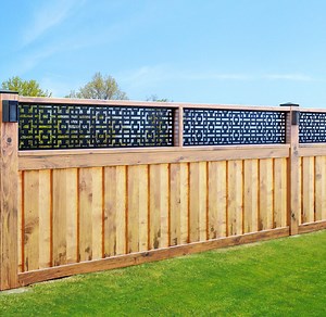 Aluminum Fence Toppers Metal Decorative Panels, Railing Fence Panel Toppers, Fence Railing Tops, Gabbro Metal Privacy Screen, Mothers Day - Etsy