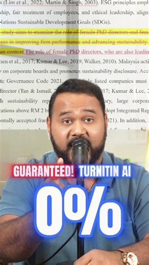 Secret Turnitin AI Paraphrasing technique & training to beat the Latest update of Turnitin AI. This technique can remove plagiarism and ai usage totally. Use it for thesis, assignments, and journals. AI humanizing tools wont work; only human-based paraphrasing works. . #turnitin #phd #plagiat #drthava | Thavamaran Kanesan