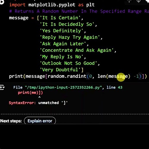 Python Random randint #coding #python