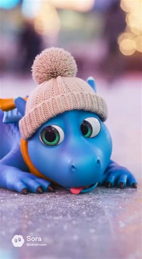 Baby Dragon Tries Ice Skating in NYC! ❄️😂🐉