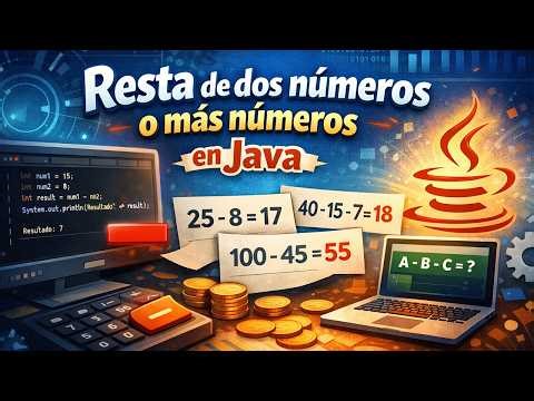 Resta de dos números o más números en Java