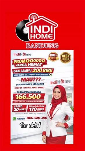 Menerima pemasangan IndiHome CCTV &Ruter WA 62896-5906-5586 🔔PAKET PROMO KEMERDEKAAN 🔔Paket internet only 50 mbps 🔔Biaya pasang Hanya 📌Rp.160.500 Paket dynamic 50-75-150 Mbps gratis biaya pasang KHUSUS WILAYAH *🌇 BANDUNG *🌇 CIMAHI *📌KAB BANDUNG *📌BANDUNG BARAT * 🔔BISA PASANG RUTER & CCTV klik link👇👇👇 *https://pasang-wifi.my.id/indihomebandungpromo#promomakanharian