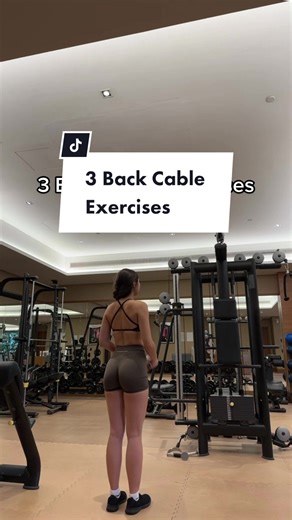 3 Back Cable Exercises #backday #upperbodyworkout #backexercises #fitness #fyp