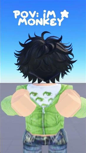 yes im a monkey 🐒😔 #roblox #crazy #monkey #edit #shorts