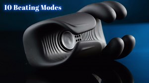 Male Masturbator Penis Training Male Vibrator with 10 Finger Massaging & Tapping & Vibrating Male Stroker Penis Trainer Glans Stimulator for Training & Prolong Endurance Adult Sex Toys & Game for Men