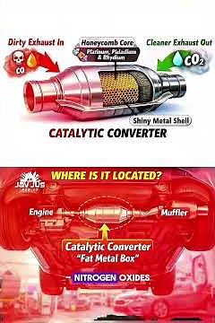 How does the CAR CATALYTIC CONVERTER WORKS EASY🔥🚗 #mechanic #usashorts #shorts #javjusfixit #fyp
