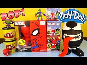 Play Doh Venom Surprise Egg Kidrobot Giant Spiderman Superhero Toy Marvel Mystery Mini Toys