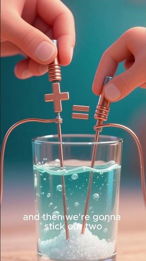 How to Make Electricity from Salt Water ⚡🌊#SaltWaterBattery #SurvivalDIY #DIYProjects #Homemade