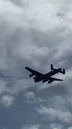Avro Lancaster flying over at Eastbourne Airshow