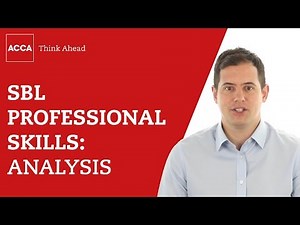 Strategic Business Leader professional skills: analysis