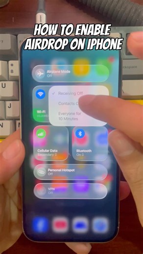 How To Enable AirDrop On iPhone (No Long Intro)