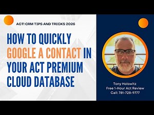 How Top Act Premium Cloud Users Find Contact Info in Seconds