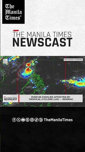 Over 6K families affected by Tropical Cyclone Luis – NDRRMC
