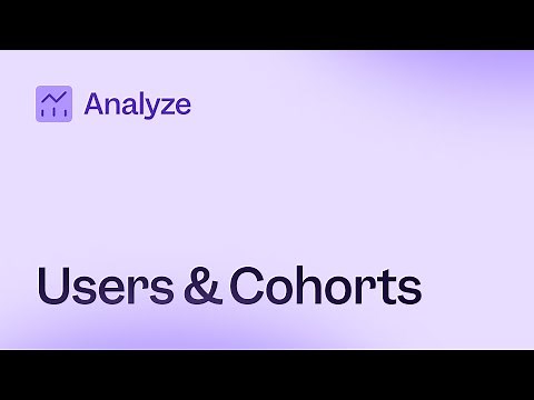 Learn to Use Mixpanel: Users and Cohorts